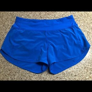 Lululemon Speed Up Short Long Wild Bluebell Size 8